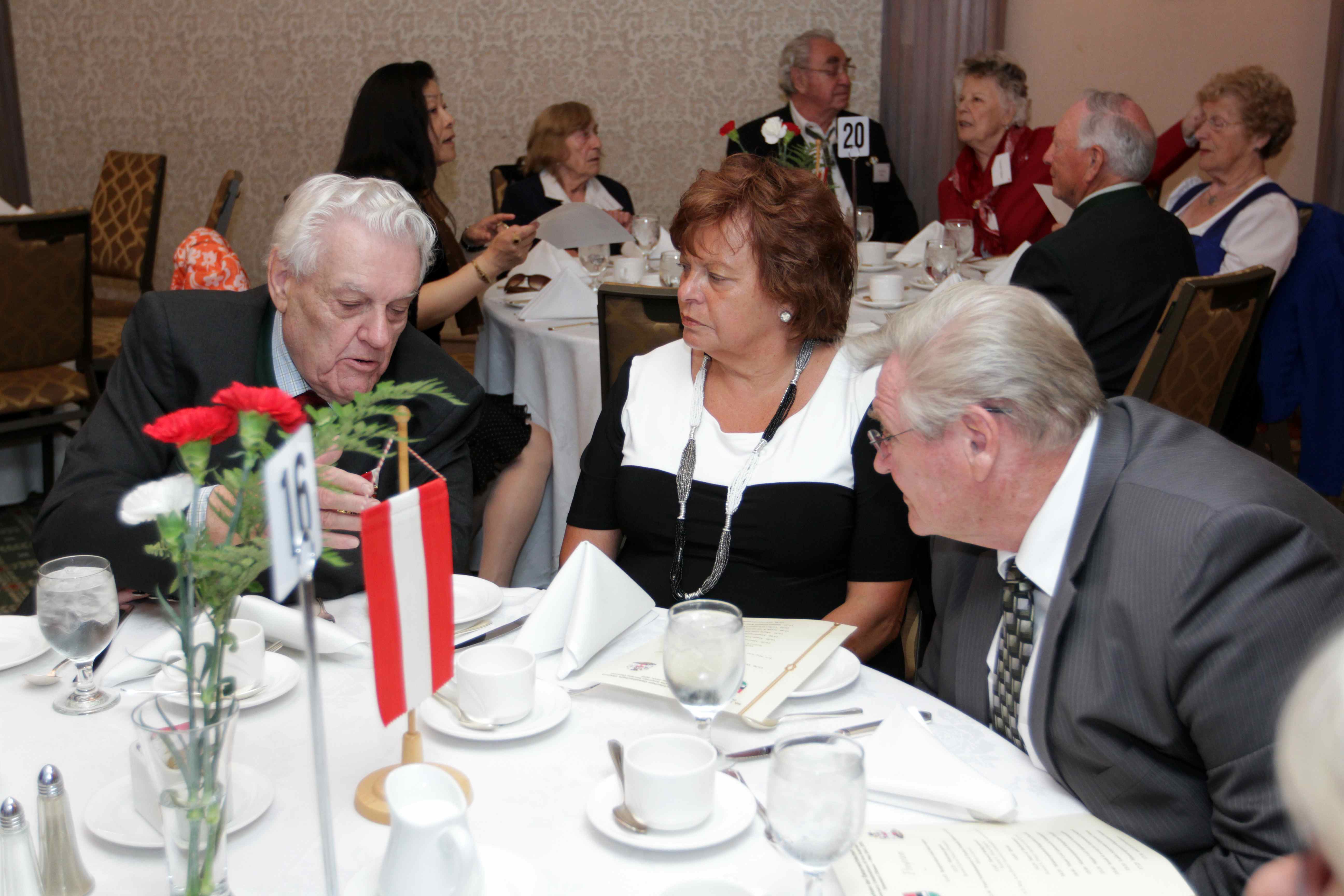 Guests at the gala event Guests at the gala event